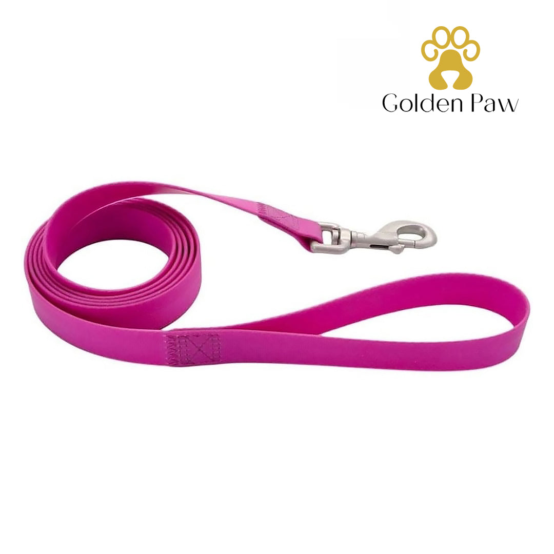 Golden Paw - Waterproof Leash 3/4" x 6' Long Purple