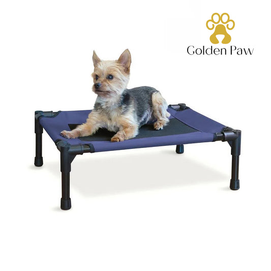 Golden Paw - Dog Bed, Small, Navy Blue