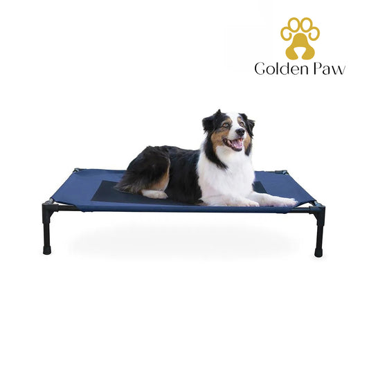 Golden Paw - Dog Bed, Large, Navy Blue